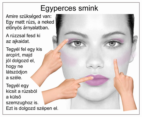 egyperces smink